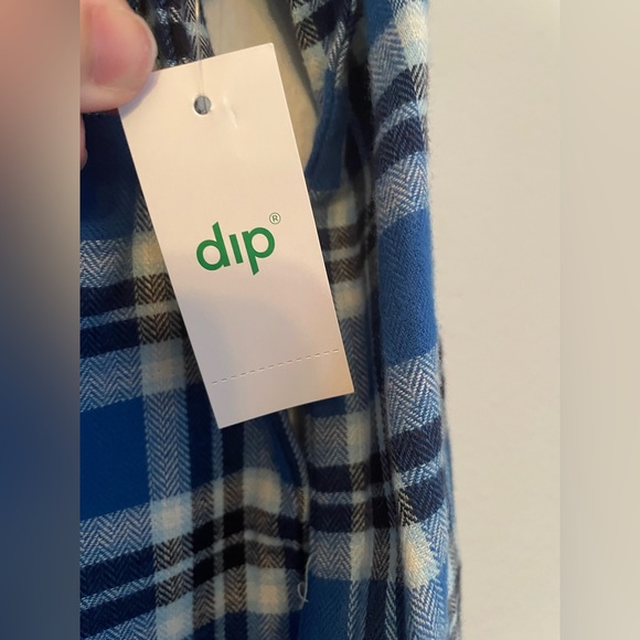 NWT dip Flannel Plaid Button Up (Kids) - Picture 4 of 6